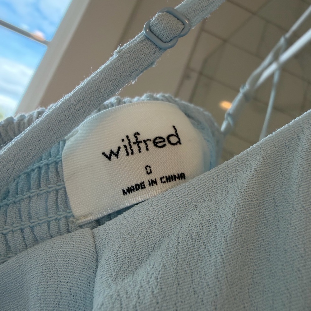 Aritzia Wilfred Baby Blue dress - Picture 3 of 4